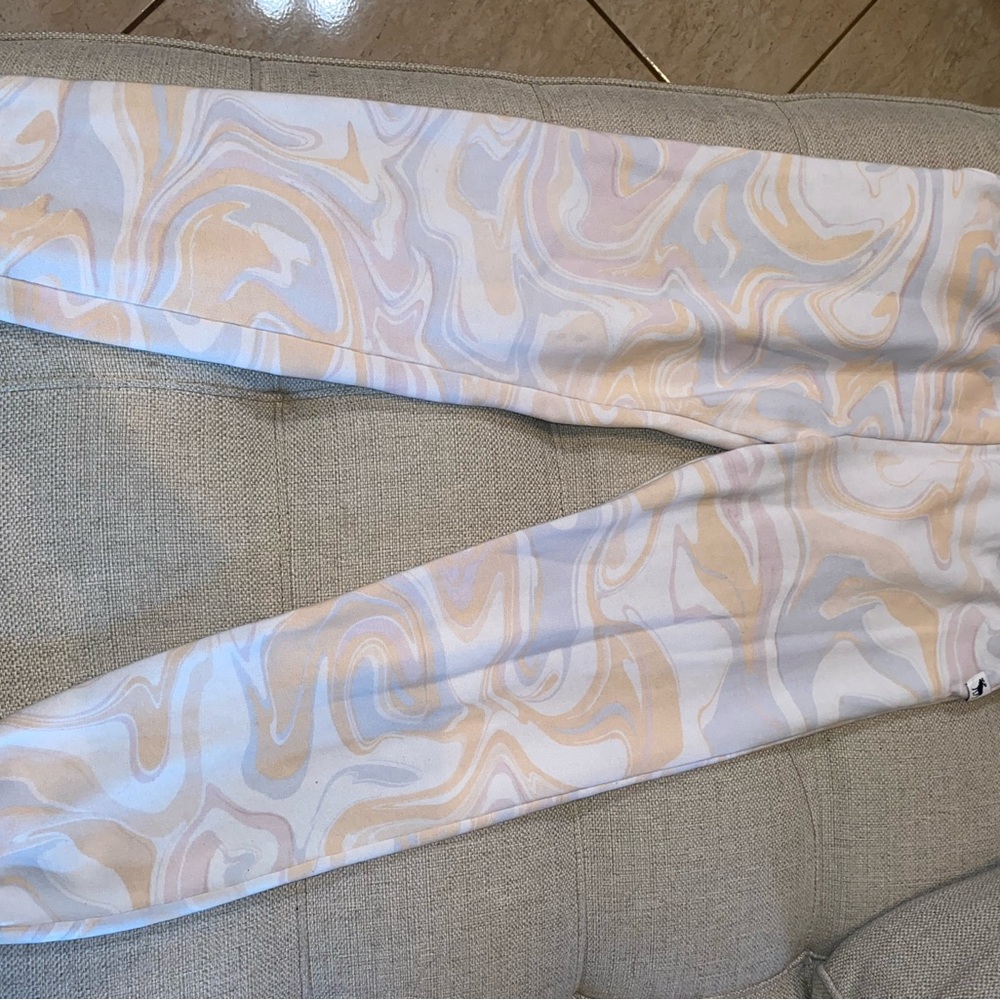 Abercrombie Kids Cozy White Joggers